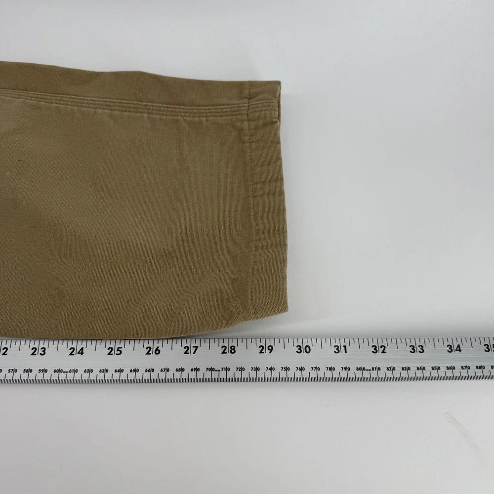 Carhartt Rugged Flex Relaxed Fit Knit Lined Canvas Utility Work Pants Tan 35x34 - Picture 10 of 11